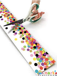 Confetti Straight Rolled Border Trim