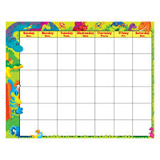 Dino-Mite Pals® Wipe-Off® Calendar – Monthly