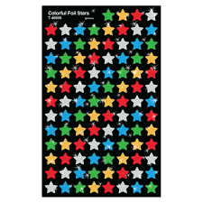 Colorful Stars superShapes Stickers – Foil