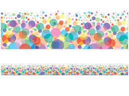 Bubbles Straight Bulletin Board Borders