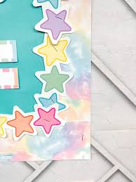 Pastel Pop Stars Die-Cut Border Trim