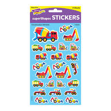 Construction Vehicles superShapes Stickers – Large