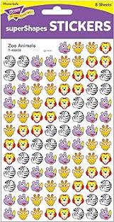 Zoo Animals superShapes Stickers