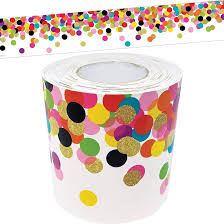 Confetti Straight Rolled Border Trim