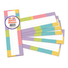 Cheerful Stripes Desk Toppers® Name Plates