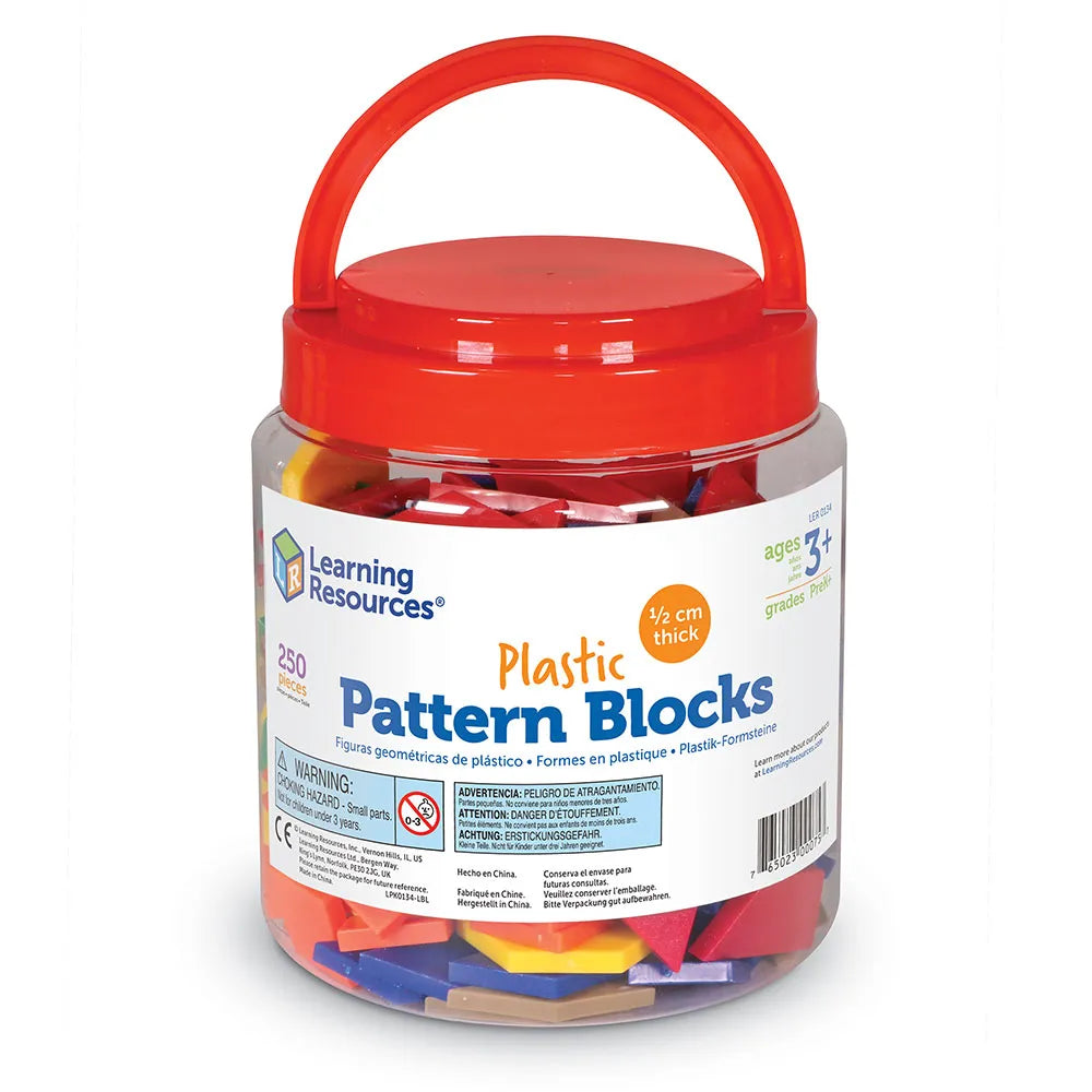 Pattern Blocks, 0.5 cm (Set of 250) - Plastic