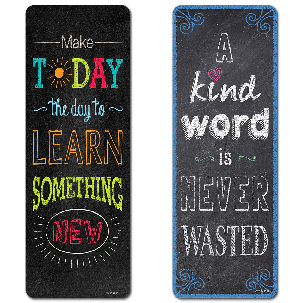 Chalk It Up! Motivational Quotes Bookmarks