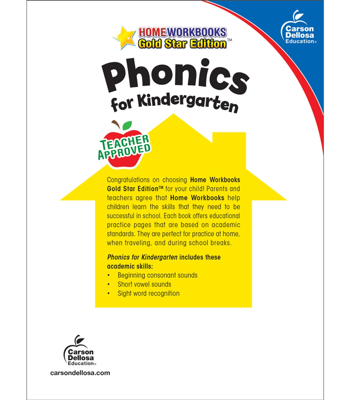 Home Workbooks Phonics for Kindergarten Workbook Grade K Paperback