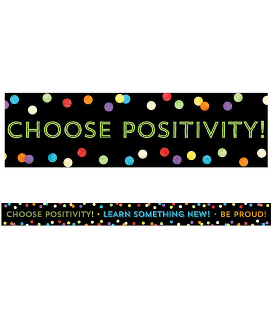 Think Positive Straight Bulletin Board Borders