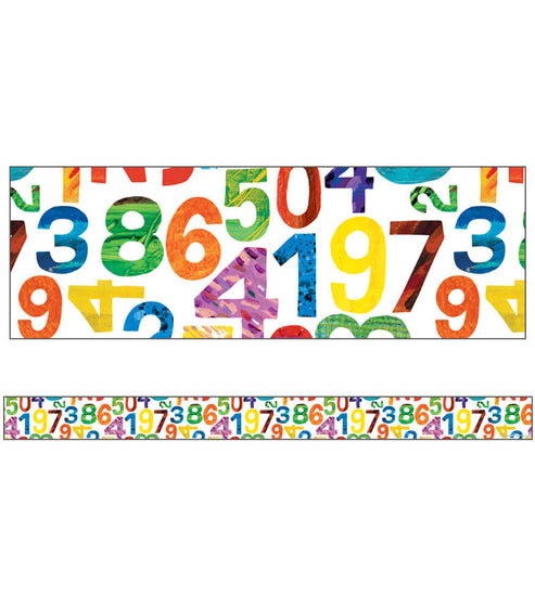 Numbers Card Border World of Eric Carle™ Numbers Straight Bulletin Board Borders – The ...