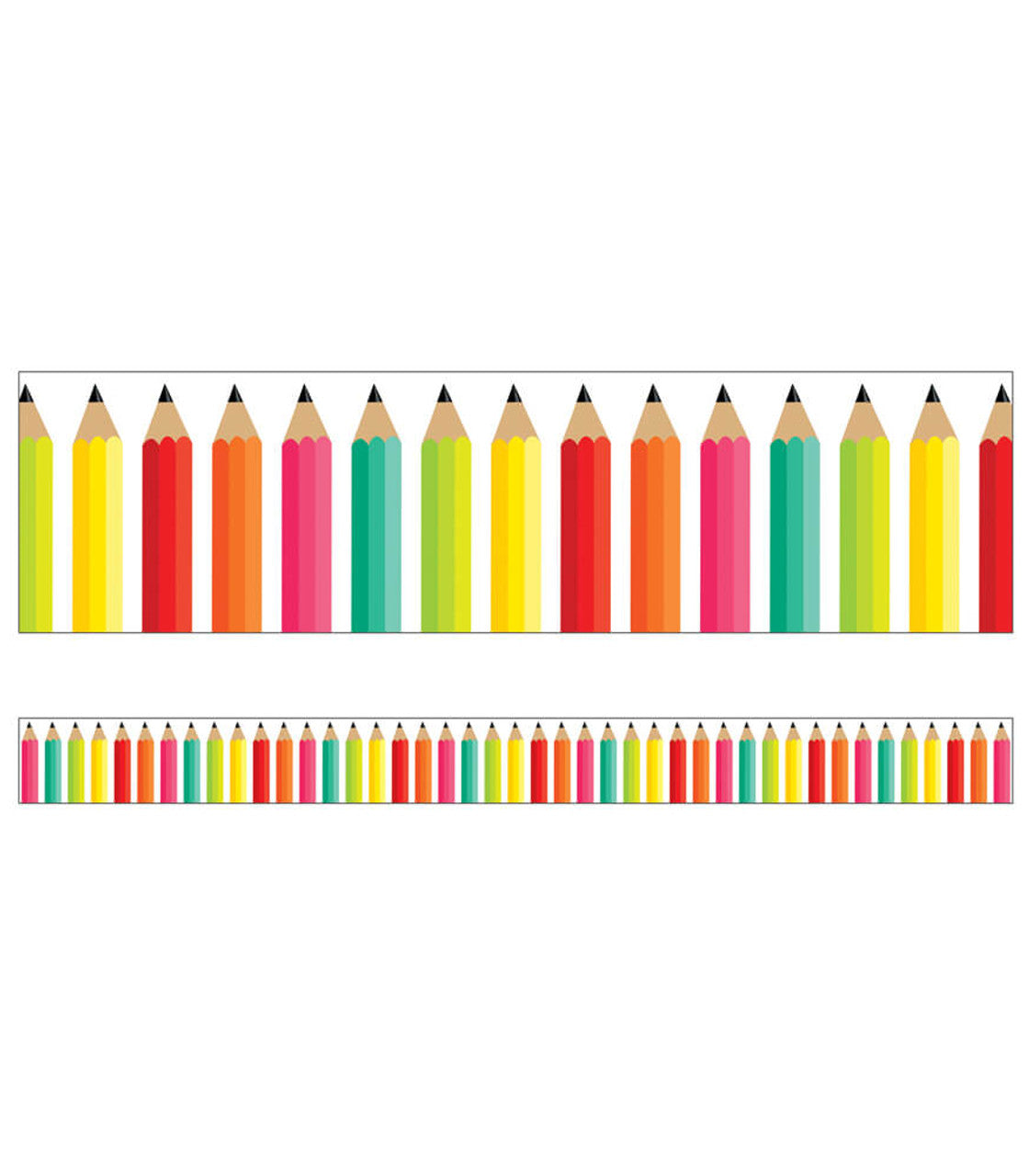 Pencils Straight Bulletin Board Borders