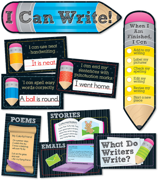 I Can Write! Mini Bulletin Board Set Grade K-3