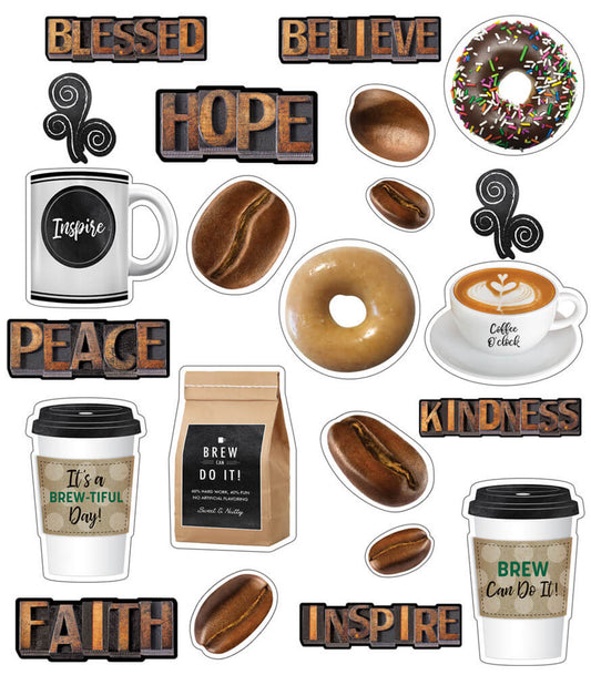 Industrial Cafe Morning Motivators Mini Bulletin Board Set