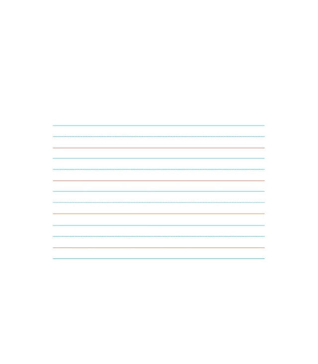 Write-on/Wipe-off Handwriting Paper Laminated Chart