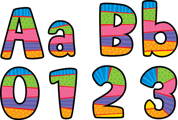 Poppin' Patterns 4" Playful Patterns Designer Letters