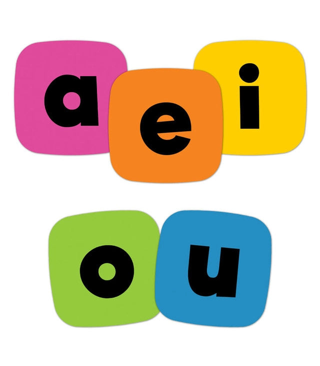 Edu-Clings Silicone Set: Vowels Manipulative Grade K-1