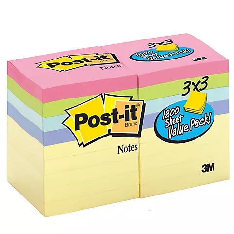 Sticky Notes, 100-Sheet Pads - Available 15/02/23