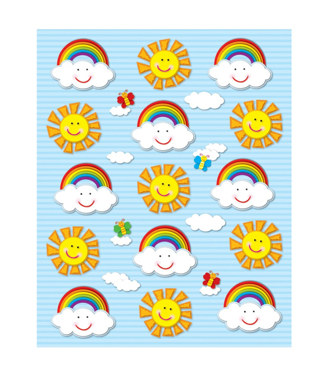 Suns & Rainbows Shape Stickers