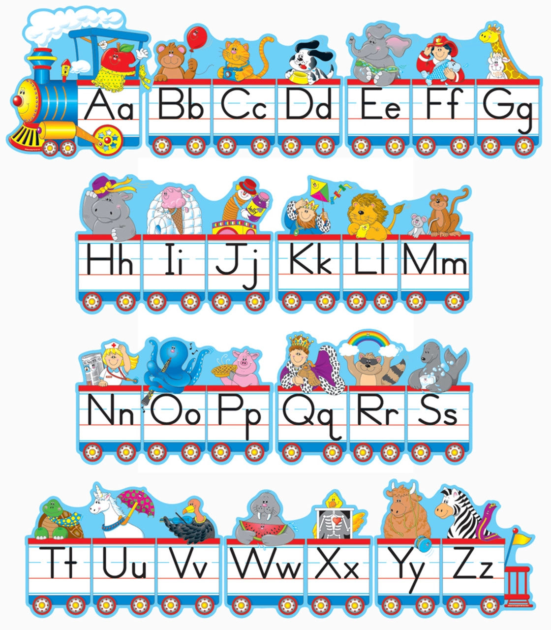 Alphabet Train Bulletin Board Set Grade PK-2