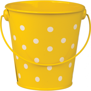 Yellow Polka Dots Bucket