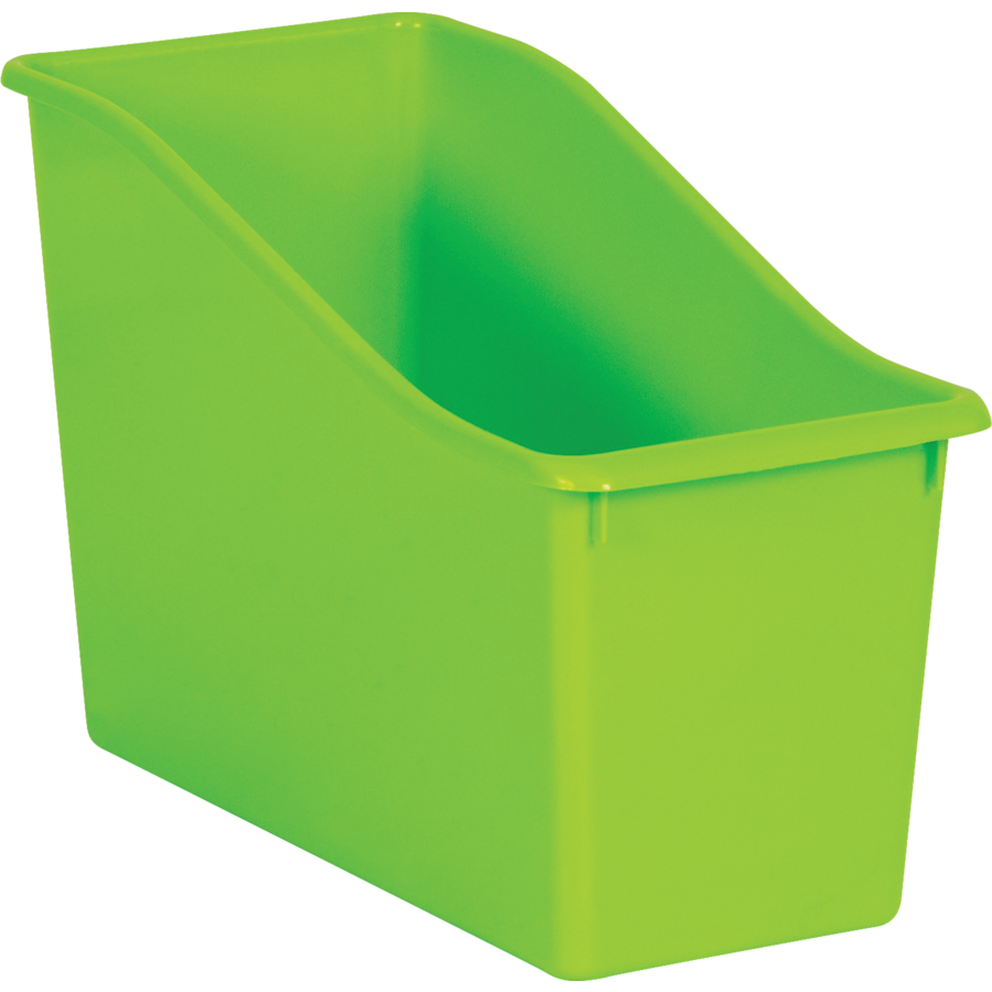 Lime Plastic Book Bin