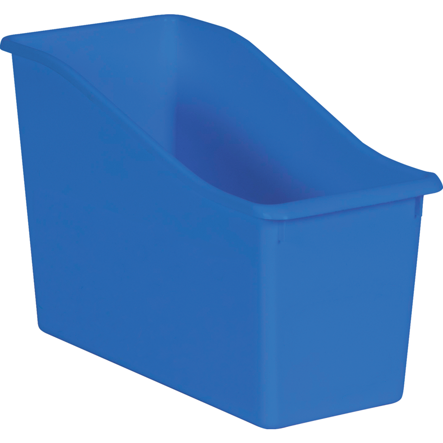 Blue Plastic Book Bin