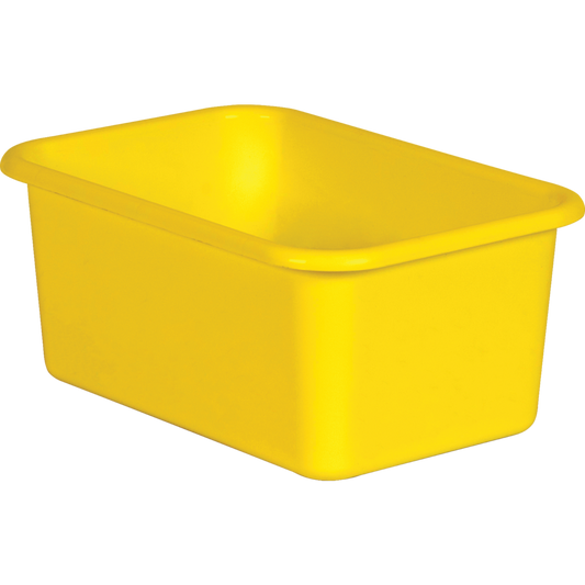 Yellow Small Plastic Storage Bin