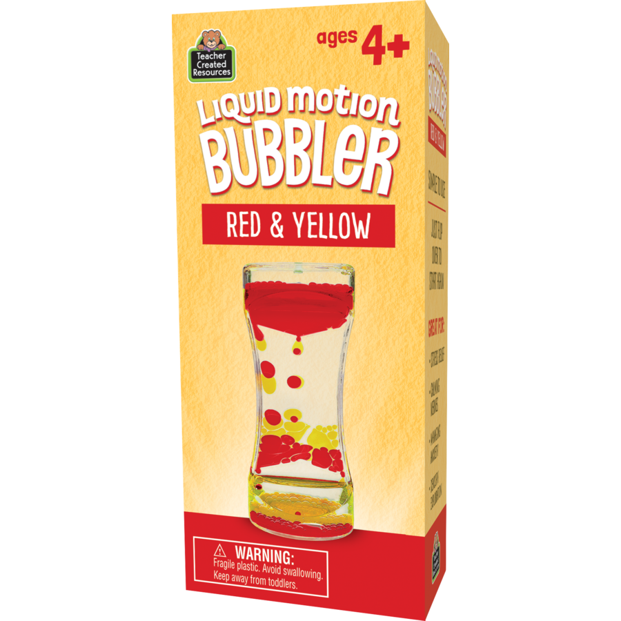 Red & Yellow Liquid Motion Bubbler