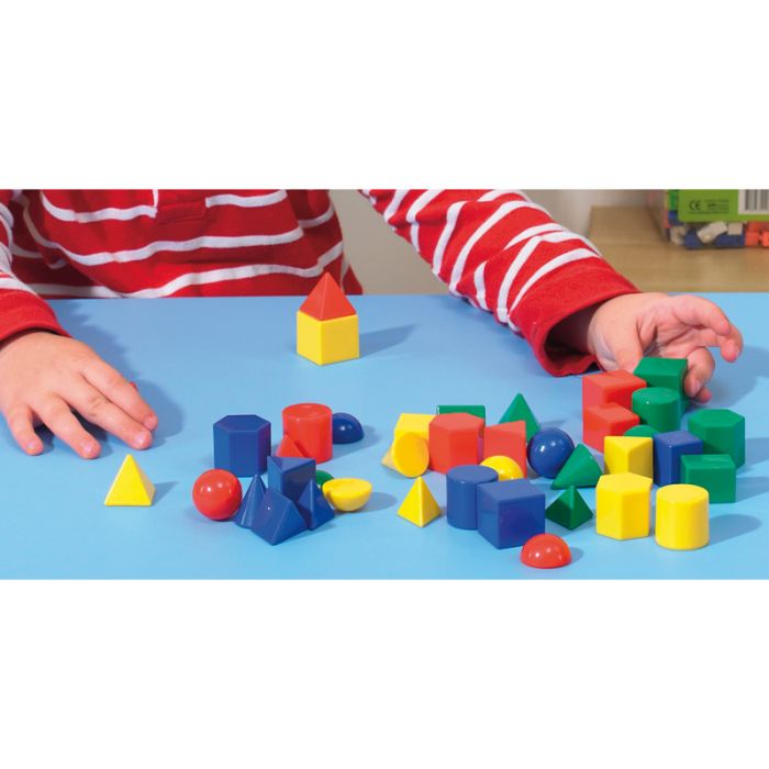 Geometric Solids, 1 inch, 40 pieces - Group set