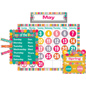 Tropical Punch Calendar Bulletin Board