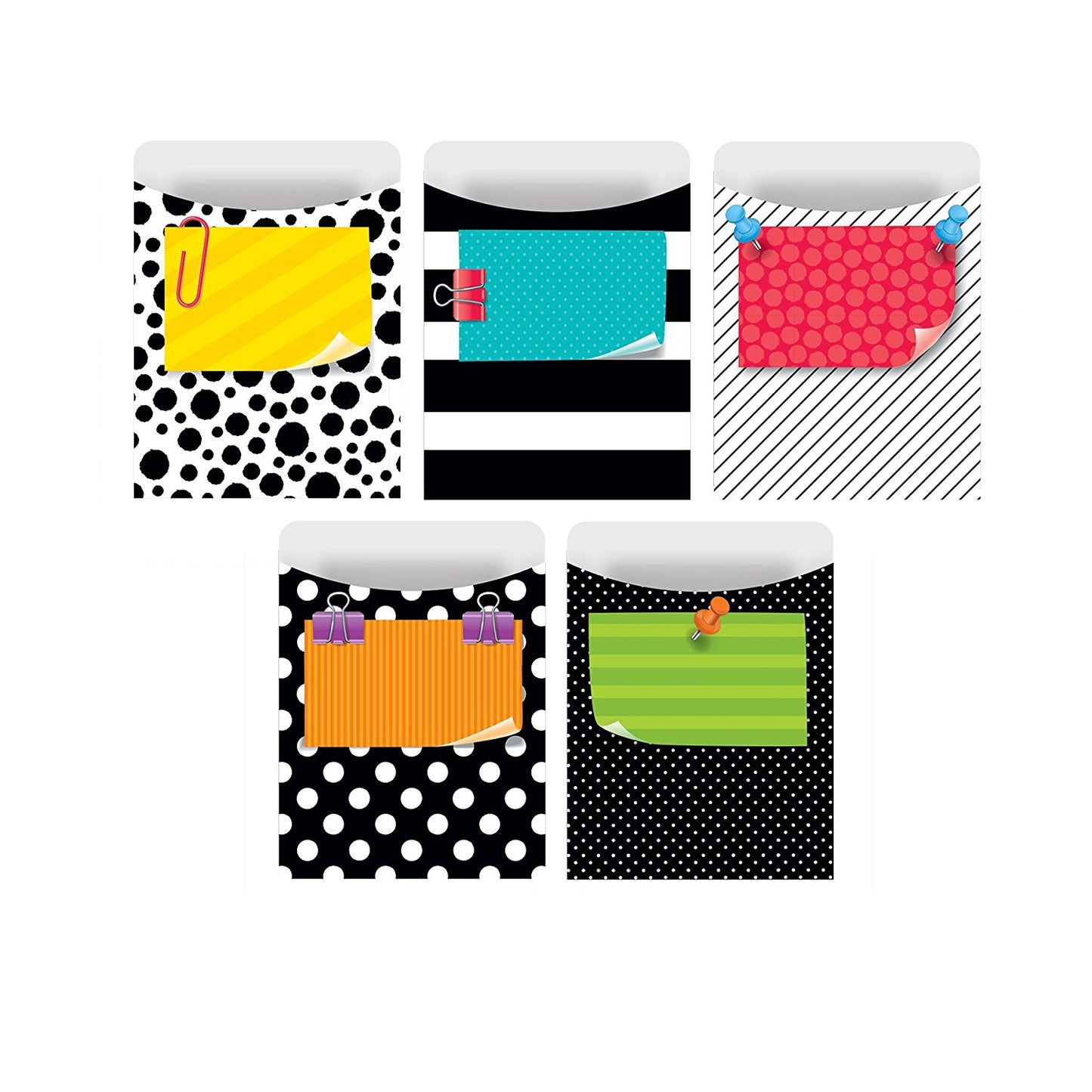 Bold & Bright Library Pockets