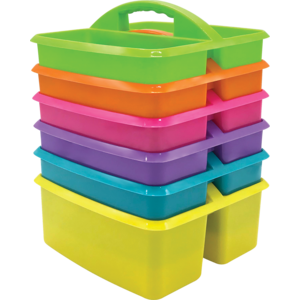 Teal Plastic Storage Caddies