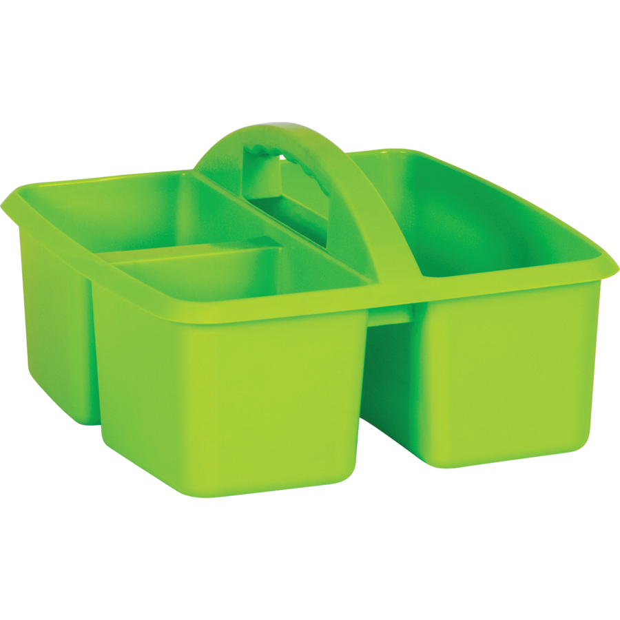 Lime Plastic Storage Caddies