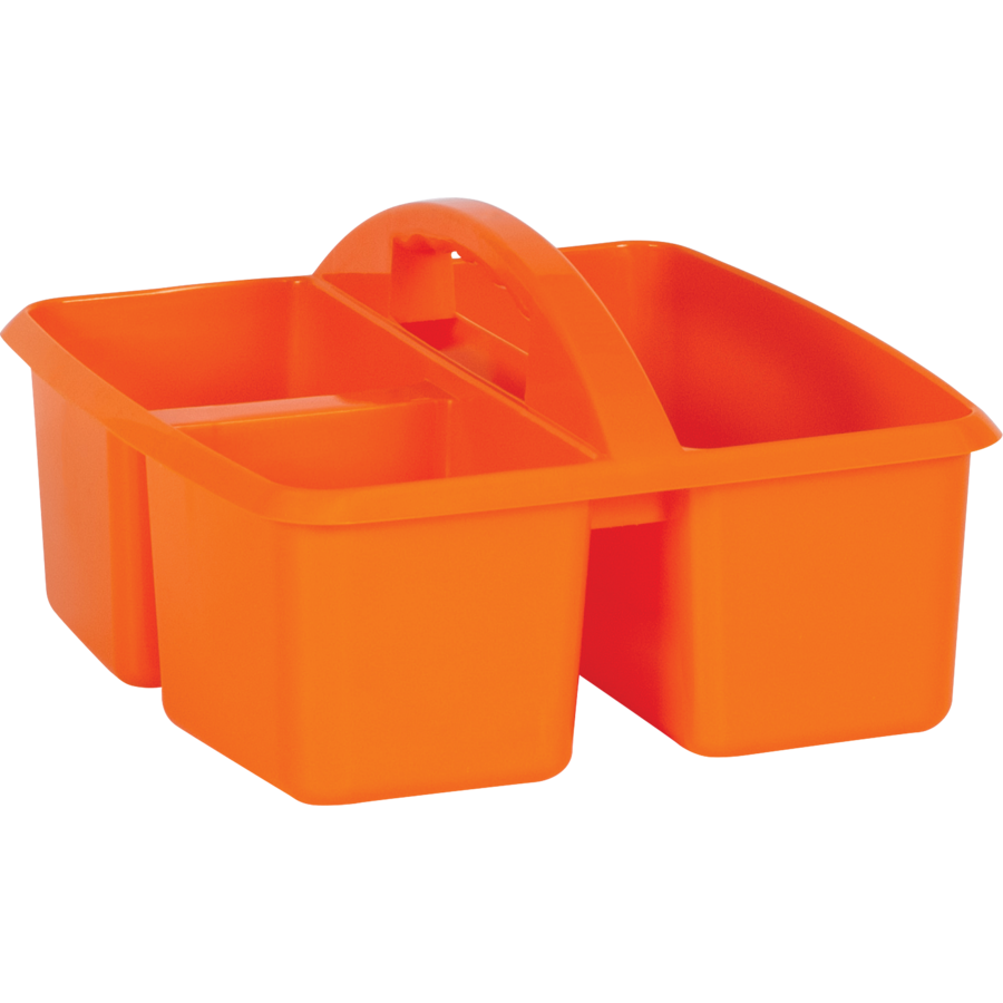Orange Plastic Storage Caddies