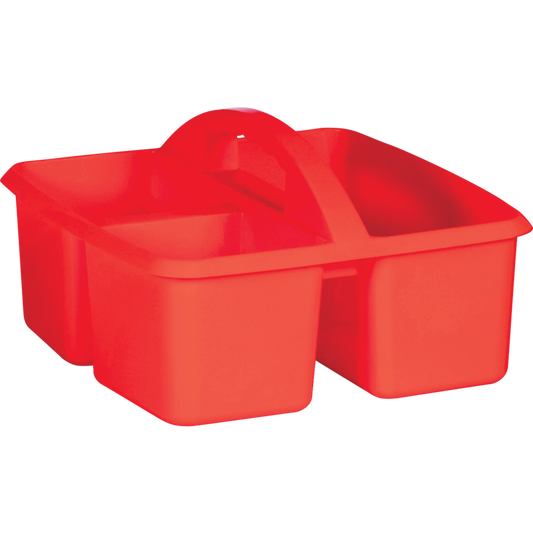 Red Plastic Storage Caddies