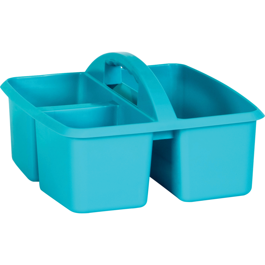 Teal Plastic Storage Caddies