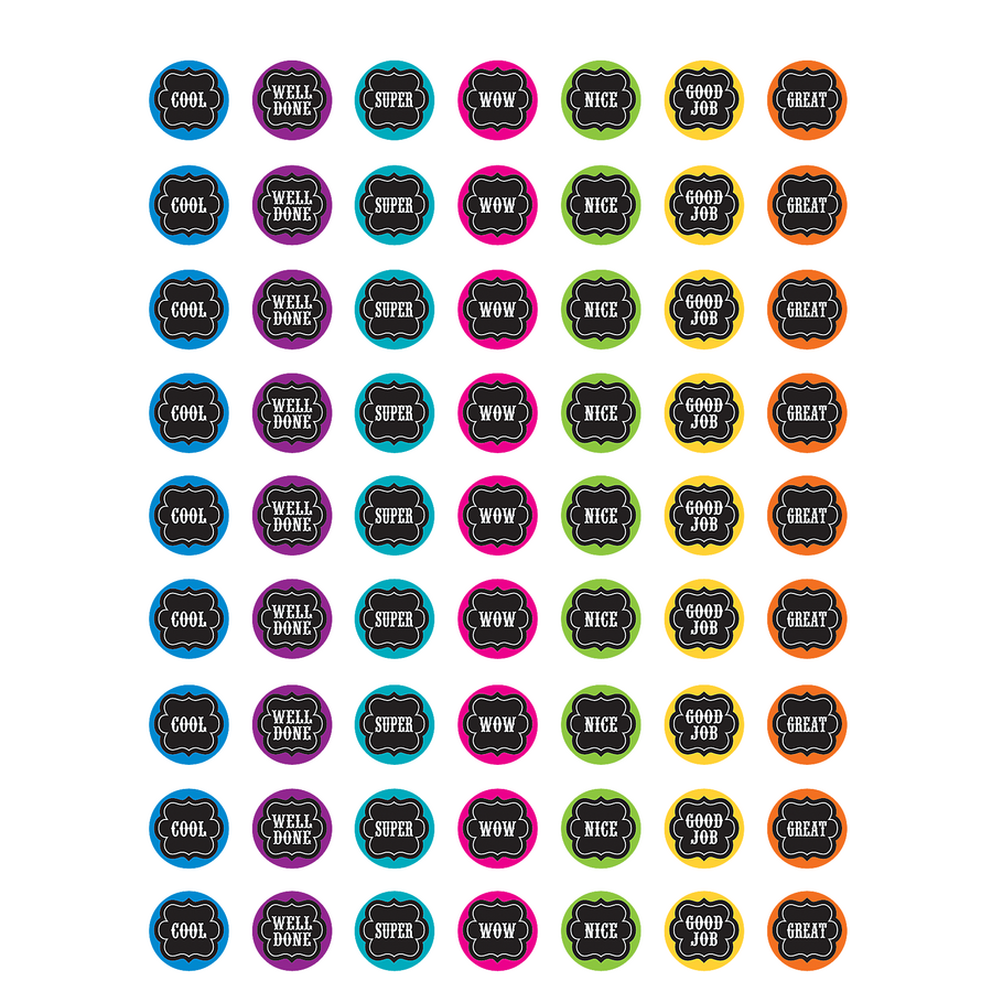 Chalkboard Brights Mini Stickers