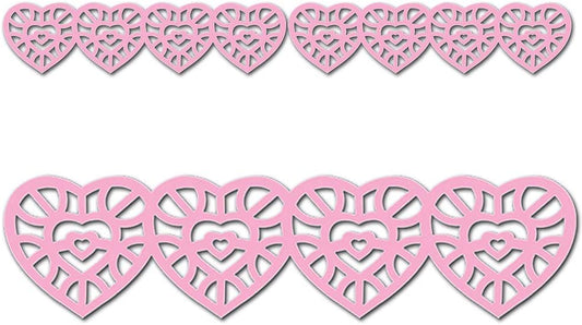Hearts Jumbo Stencil-Cut Borders