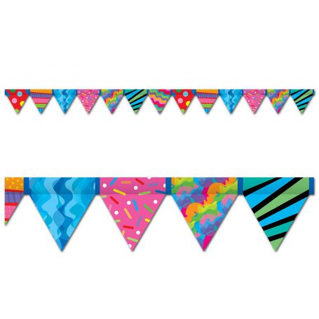 Poppin’ Patterns Pennant Border