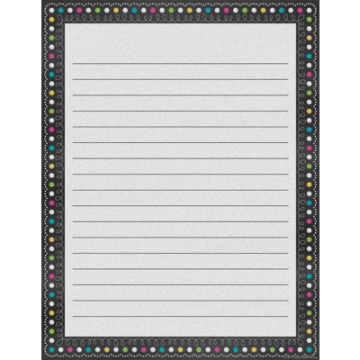 Chalkboard Brights Lined Chart