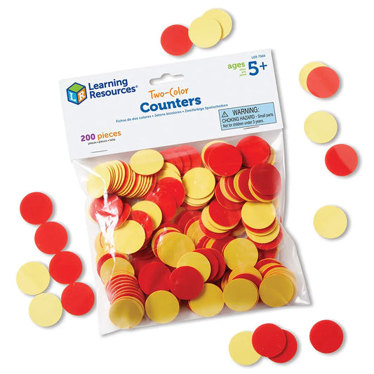 Counters -Red & Yellow,  Set of 200