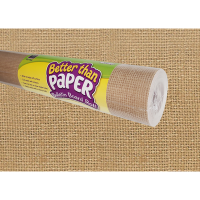 Burlap Better Than Paper Bulletin Board Roll