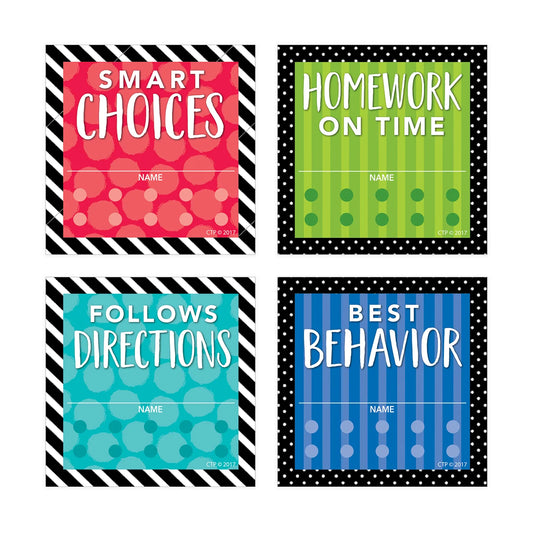 Bold and Bright Punch Cards Incentives