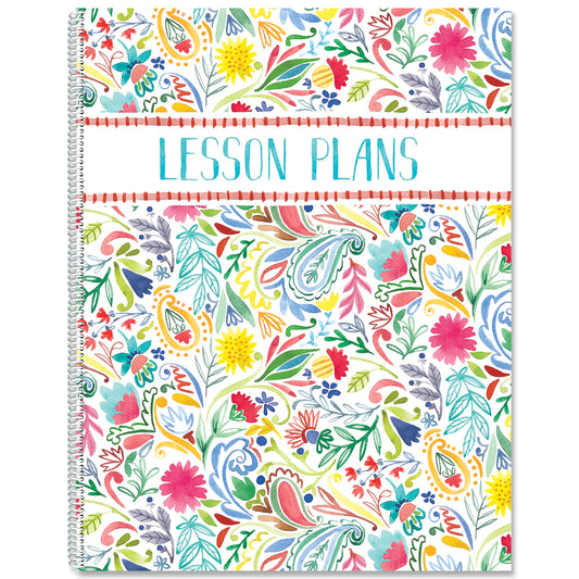 Festive Floral Lesson Plan Book