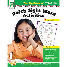 The Big Book of Dolch Sight Word Activities Resource Book Grade K-3 Paperback