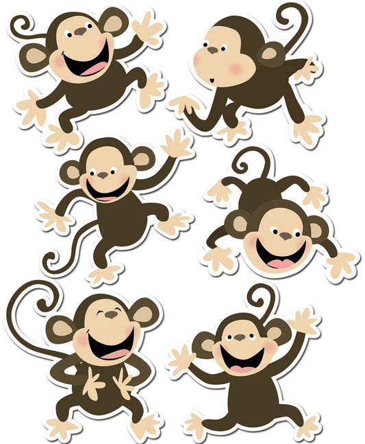 Monkeys 6" Designer Cut-Outs