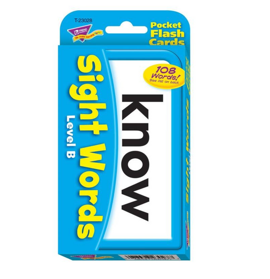 Sight Words – Level B Pocket Flash Cards