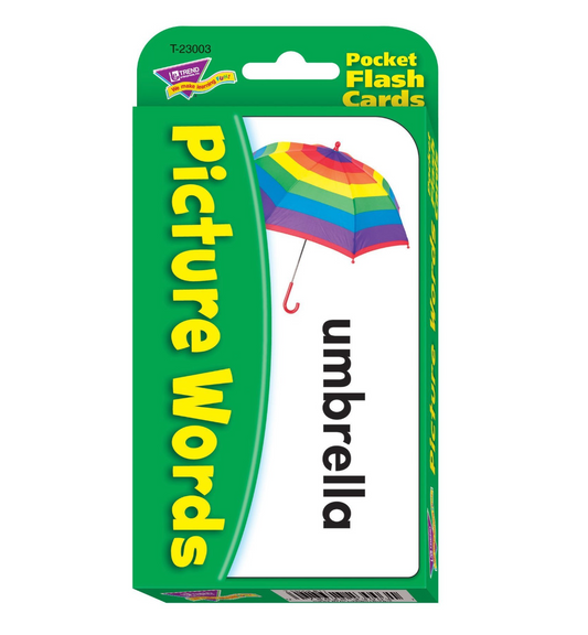 Picture Words Pocket Flash Cards