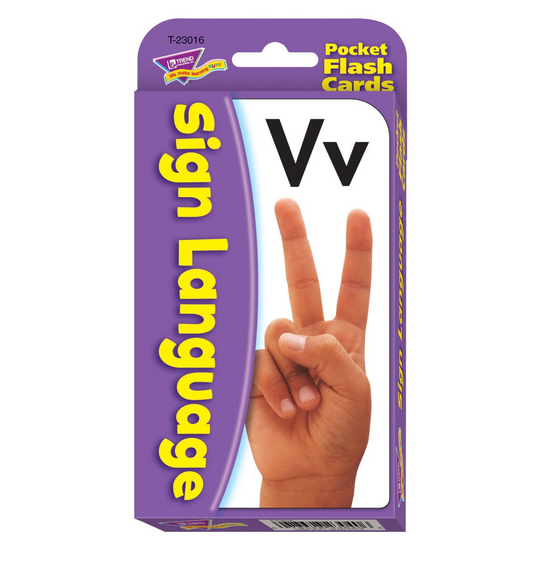 Sign Language Pocket Flash Cards
