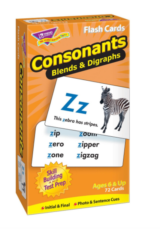 Consonants Skill Drill Flash Cards